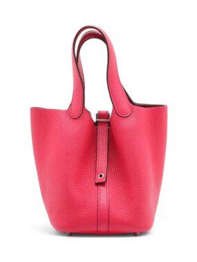 Hermès Taurillon Clemence Picotin Lock 18 PM Rose